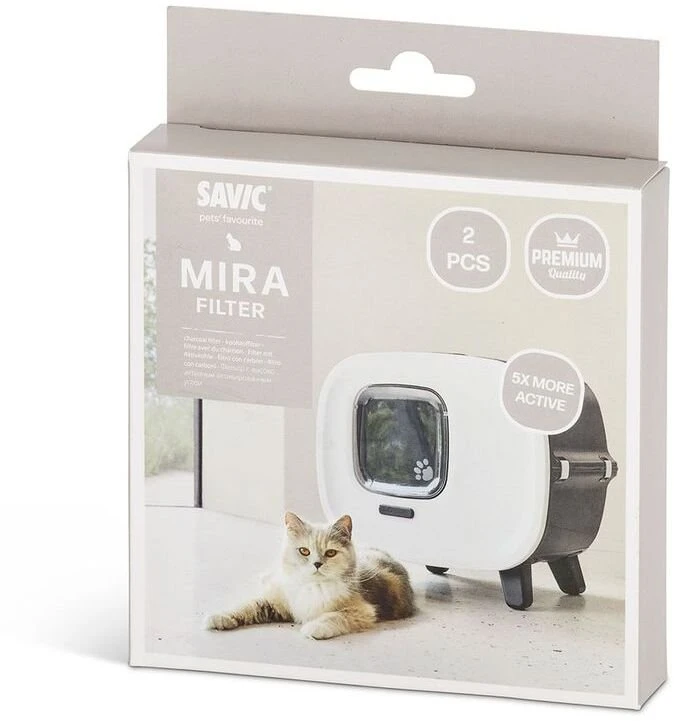 Savic Mira de Luxe kačių tualeto filtras, 2vnt