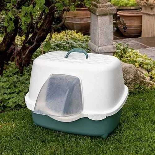 Stefanplast kačių tualetas Tres Chic Outdoor 56x54.5x39cm baltas šviesiai pilkas