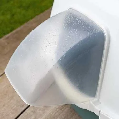 Stefanplast kačių tualetas Tres Chic Outdoor 56x54.5x39cm baltas šviesiai pilkas
