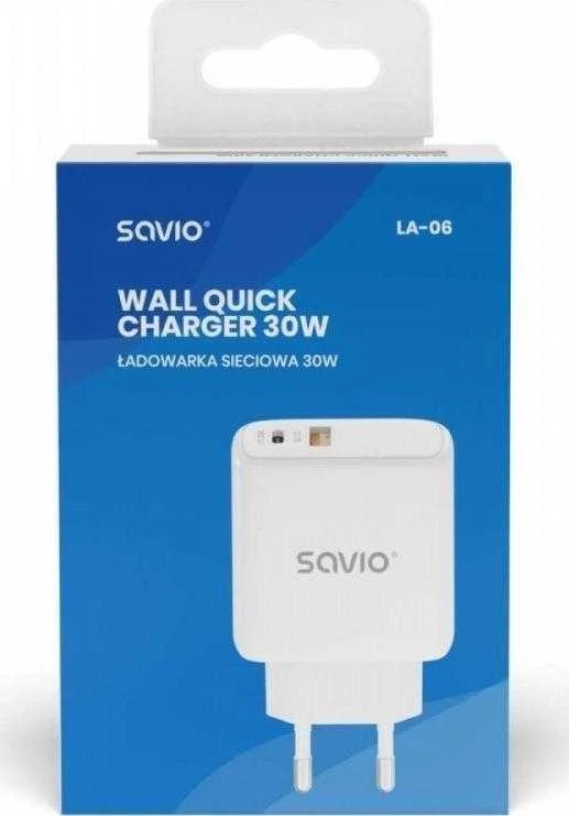 Pakrovėjas - SAVIO LA-06 30W USB Type A & C Greitas Įkrovimas