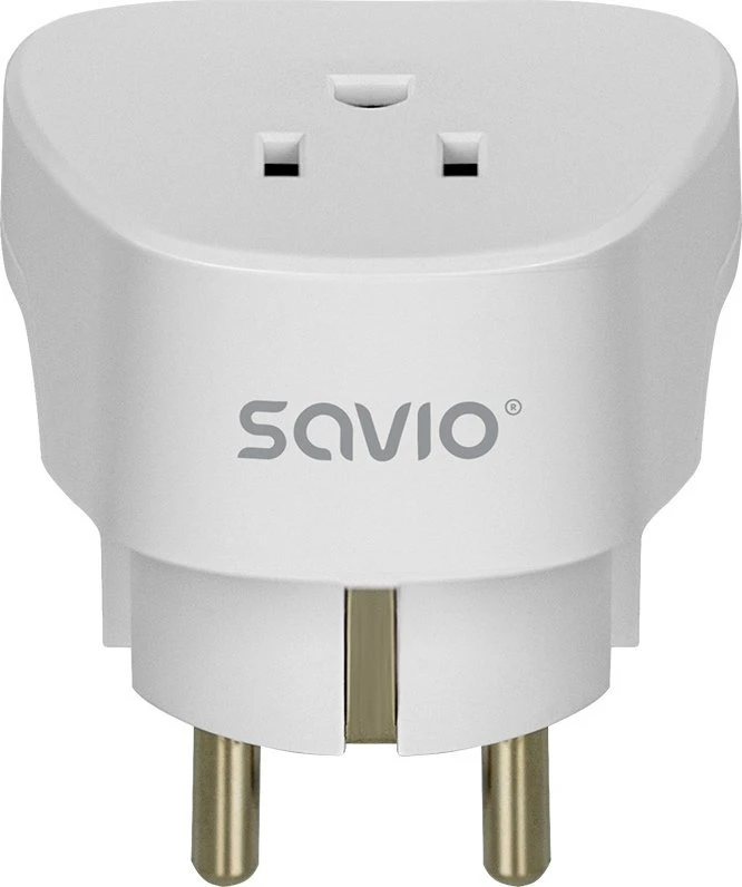 SAVIO AP-01 kelioninis adapteris, JAV lizdas – ES kištukas