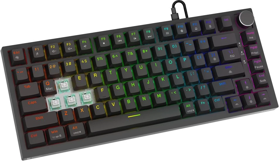 Savio ASTRAL Juodas JADE klaviatūra Gaming USB QWERTY US International