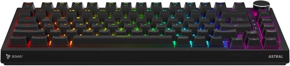 Savio ASTRAL Juodas JADE klaviatūra Gaming USB QWERTY US International