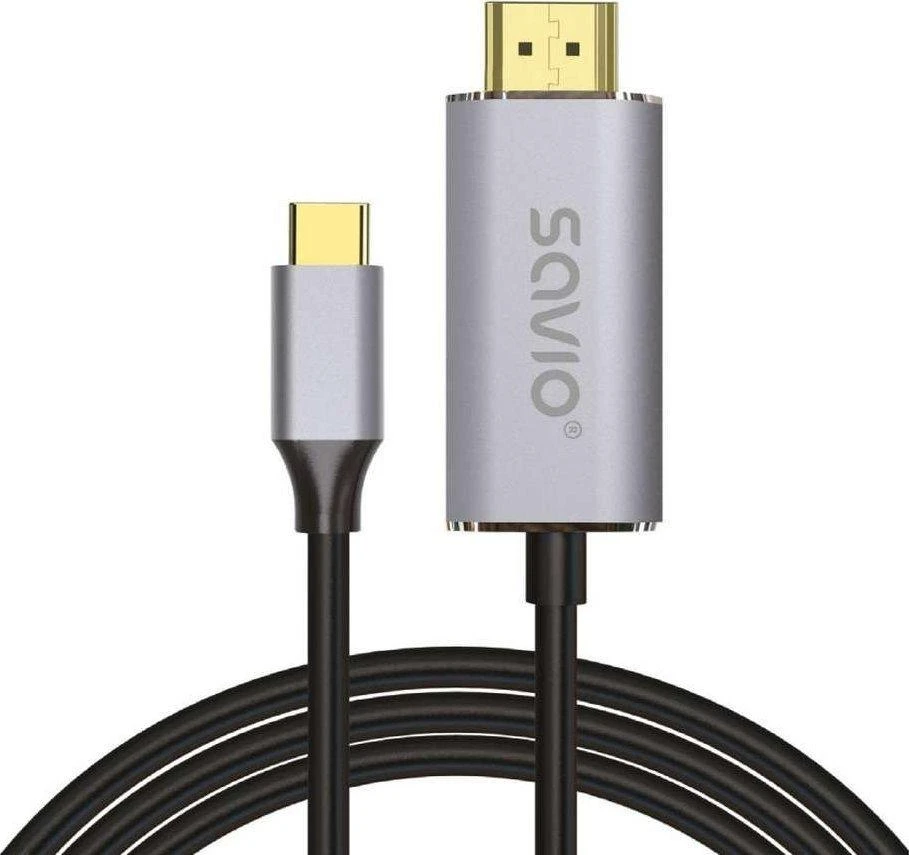 Savio USB-C į HDMI adapteris su aliuminio korpusu