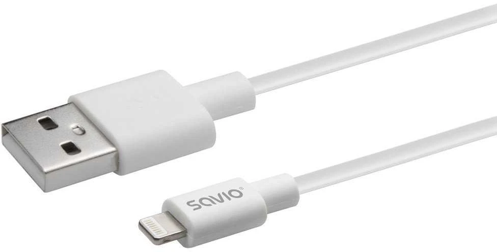 Kabelis USB Savio USB-A - USB-A 1 m Baltas (CL-192)