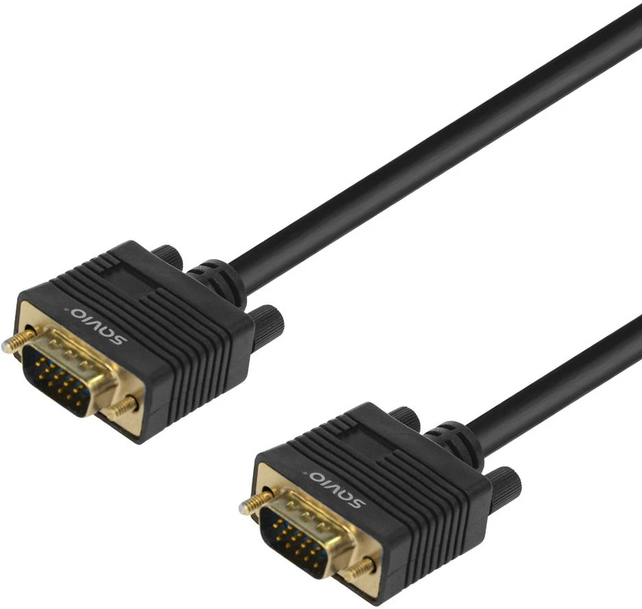 Savio Cl-202 VGA cable 1.8 m VGA (D-Sub) Juodas