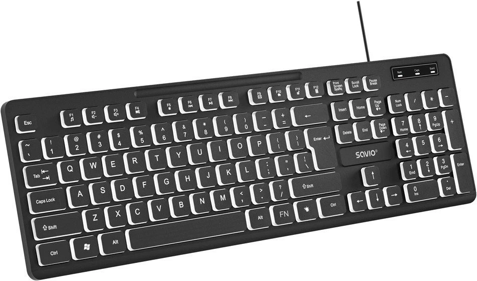 Savio KB-04 klaviatūra Home/Office USB QWERTY UK International Juodas