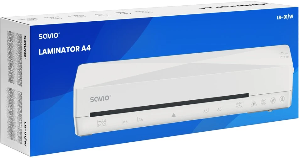 Savio LR-01/W laminatorius Šalto/karšto laminavimo įrenginys 320 mm/min Baltas