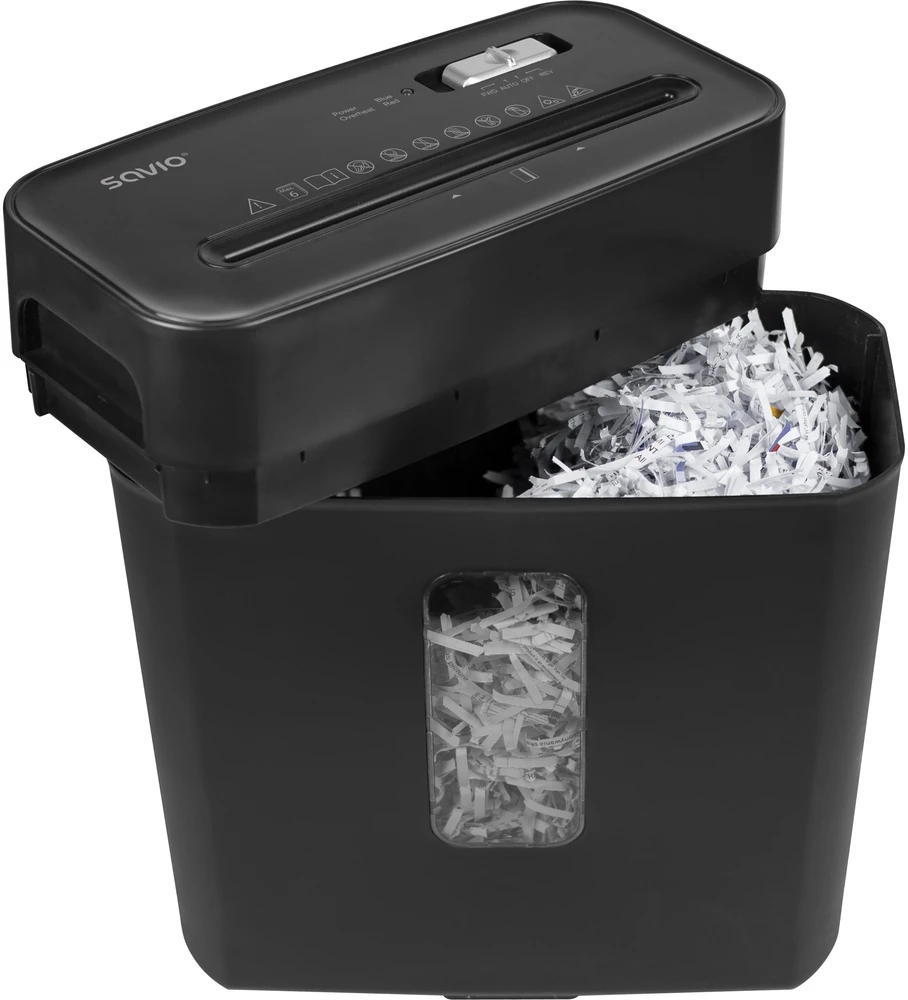 Savio ND-01 dokumentų smulkintuvas Kryžminis smulkinimas 72 dB Juodas
