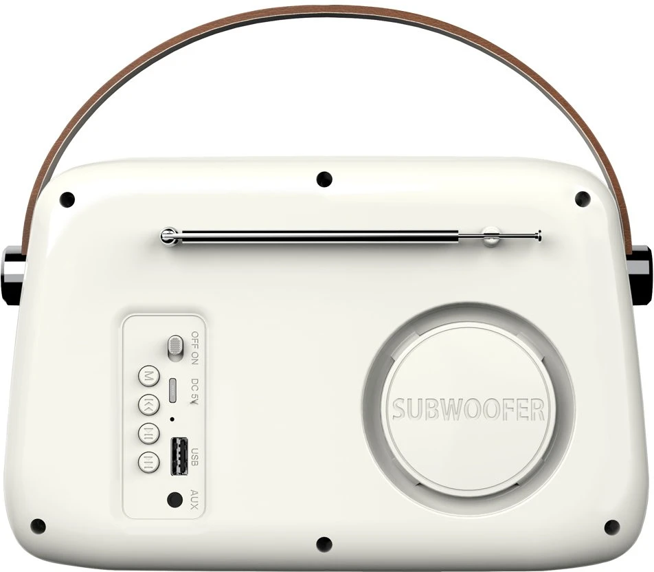 SAVIO RS-02 Portable Radio, baltas