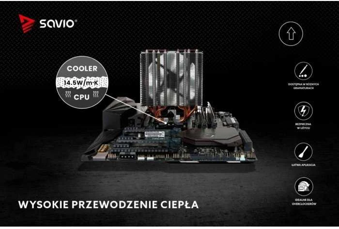 Savio TG-04 4g šilumos kriauklės pasta Terminė pasta 14,5 W/m·K