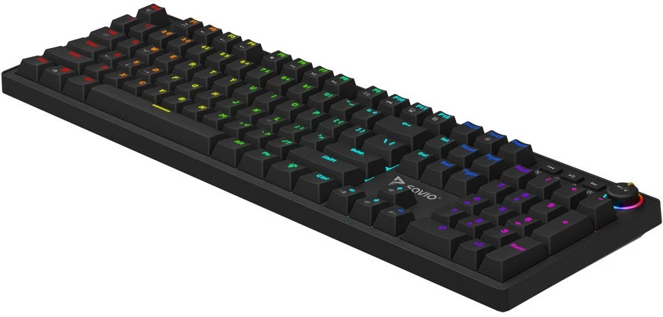 SAVIO STYX Mechaninė klaviatūra Outemu Raudona, Hot Swap, RGB