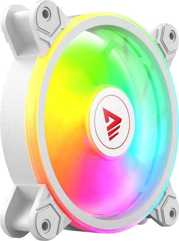 Kompiuterio Korpuso Ventiliatorius - Savio Fan-01 120 mm ARGB, Balti