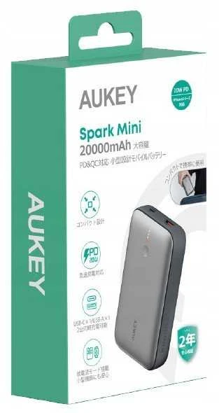 AUKEY Spark Mini 20000 mAh Sidabras