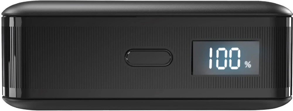 SBS HD 30W 10000mAh USB-C Powerbank with LCD Ekranas - Juodas