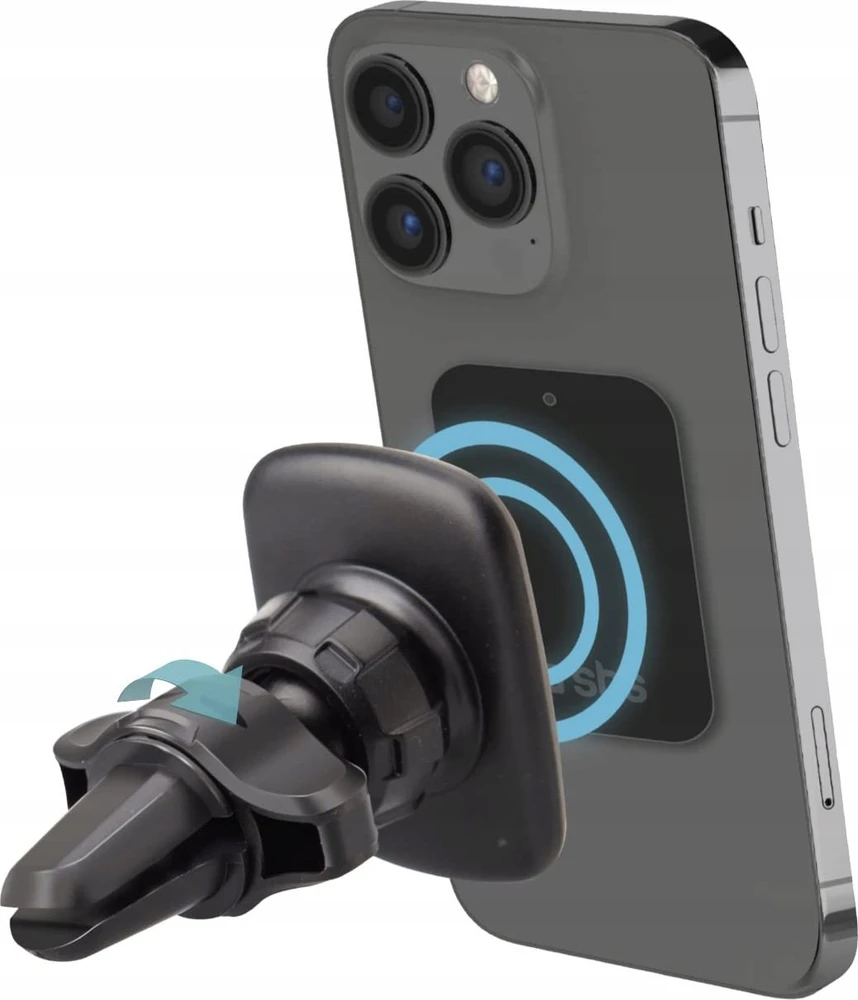SBS Universalus automobilinis laikiklis išmaniam telefonui iki 80mm juodos spalvos