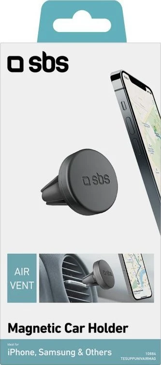 SBS Universalus magnetinis automobilinis laikiklis juodos spalvos