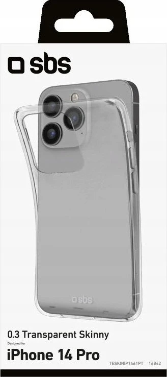 Dėklas Apple iPhone 14 Pro Skinny dangtelis su SBS Transparent