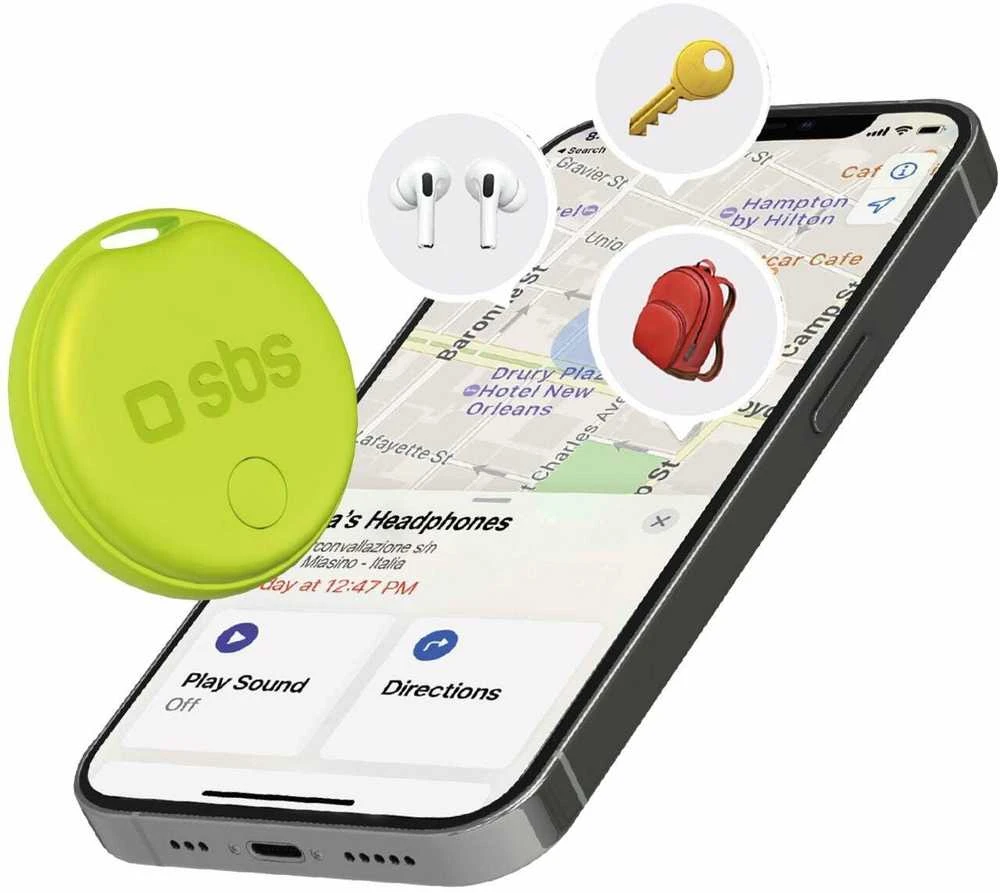 SBS „Track My Circle“ ieškiklis, suderinamas su „Apple Find My“ ir „Žalias“
