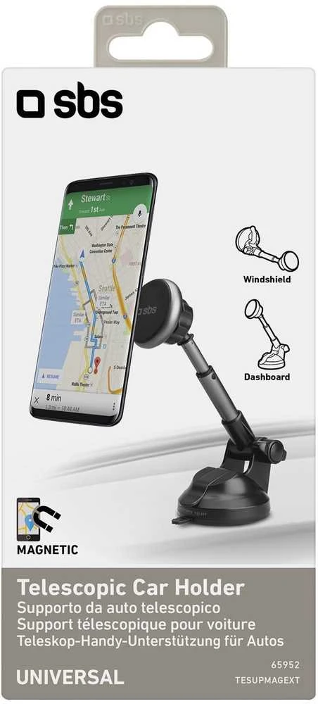 SBS TESUPMAGEXT Telescopic Išmanusis telefonas Holder Compatible with MagSafe – juodos spalvos