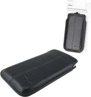 Dėklas SBS Trust Leather Sleeve Universal Case 7 - 12.5 cm Juodas