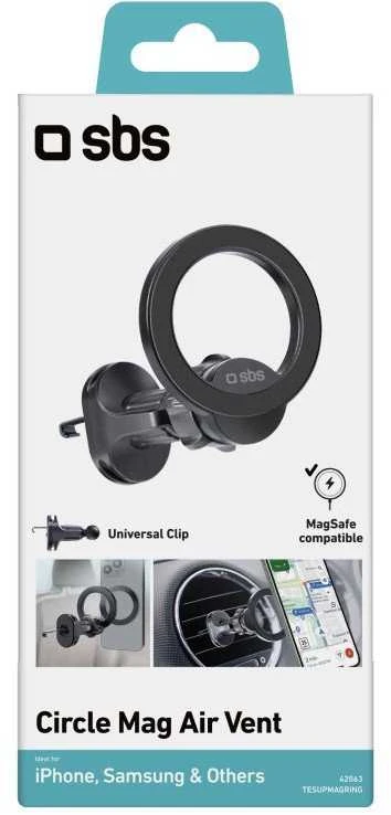 SBS TESUPMAGRING smartphone holder compatible with MagSafe – juodas