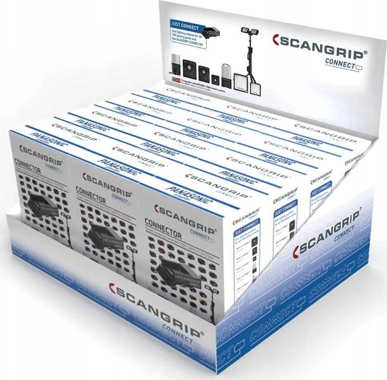 „Scangrip“ adapterio jungtis suderinama su PANASONIC CONNECTOR 03.6156C