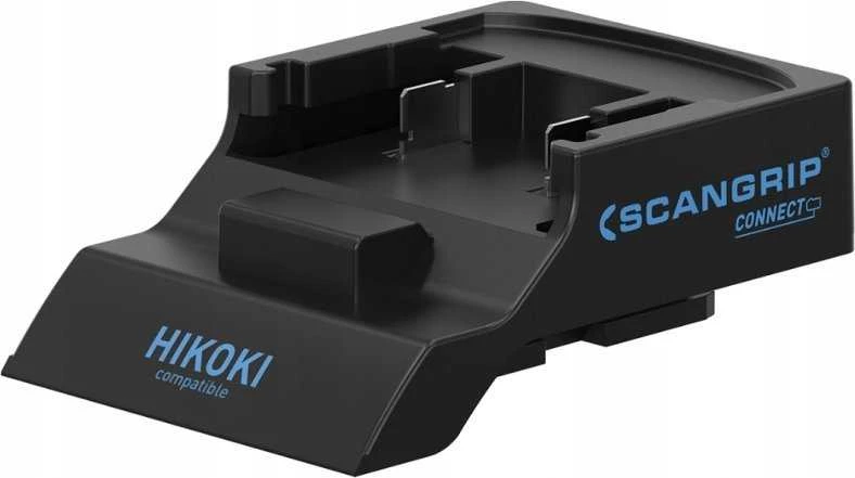 HIKOKI baterijų adapteris su Scangrip Connect logotipu