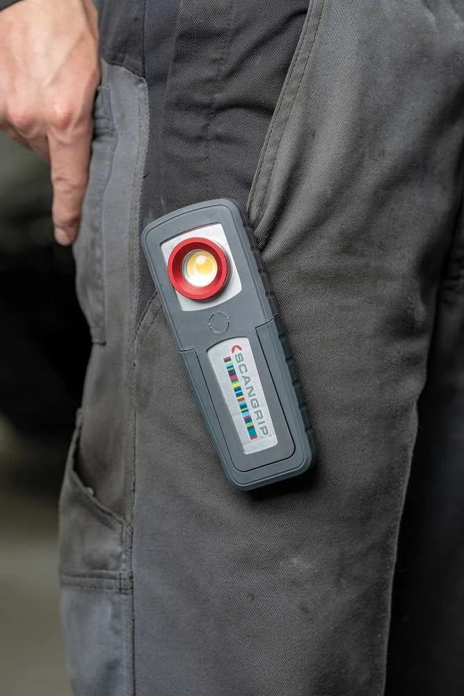 „Scangrip“ įkraunama lempa su 2 šviesos spalvomis, 200 lm ir CRI+ MINIMATCH 03.5650