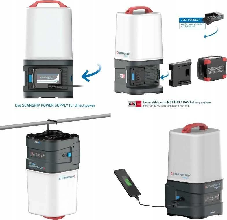 Darbo lempa Scangrip AREA 10 CONNECT, 10000lm, IP65