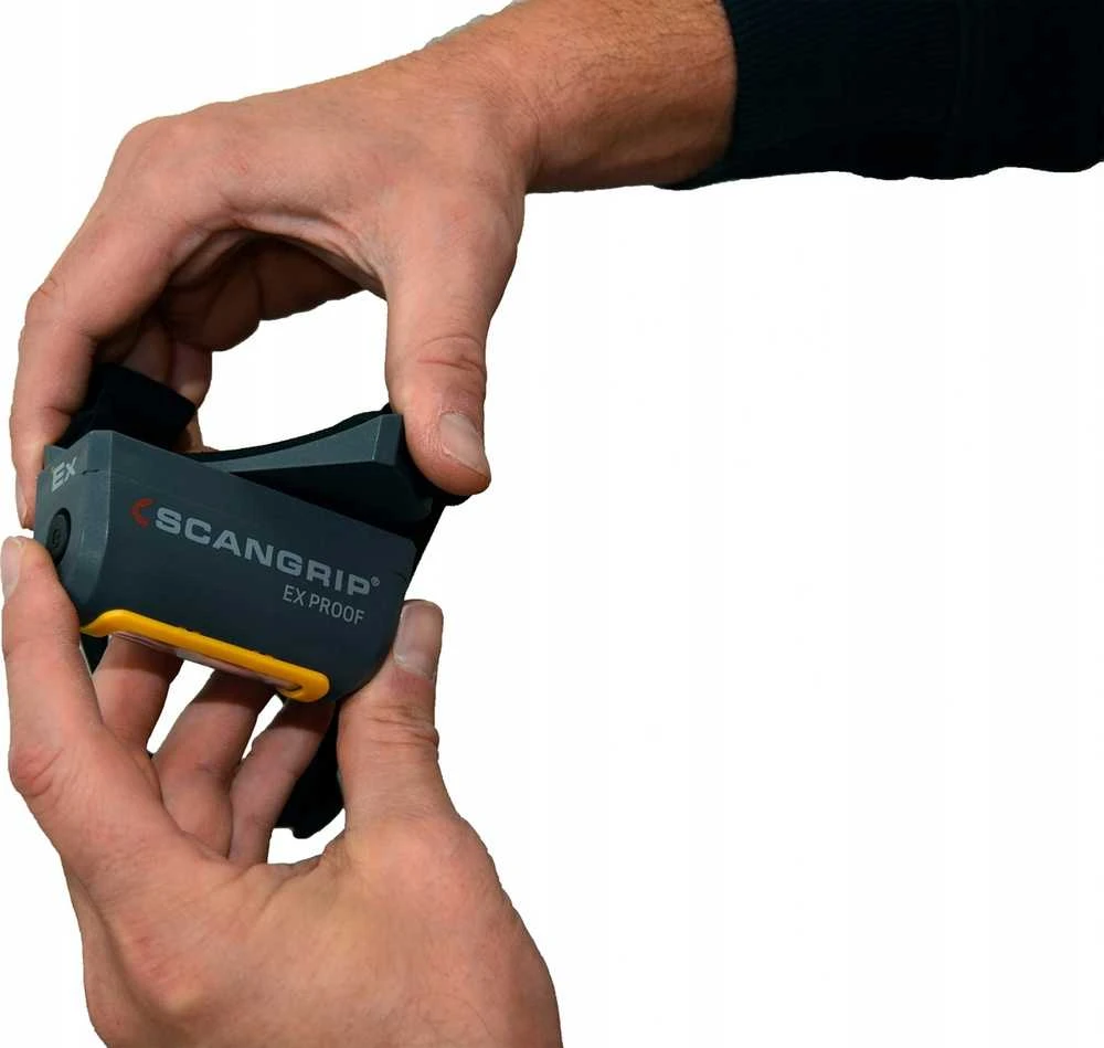Žibintuvėlis ant galvos LED EX-VIEW USB IP65 100/200lm, Scangrip