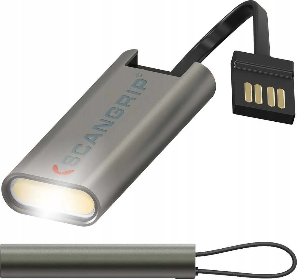 Įkraunamas LED raktų pakabukas-žibintuvėlis Scangrip FLASH MICRO R, 75lm