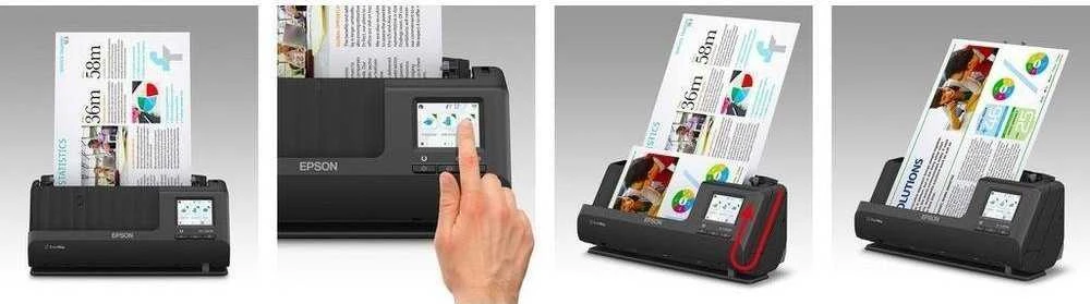 Skeneris Epson | Kompaktiškas tinklo skaitytuvas | ES-C380W | Lakštinis | Bevielis