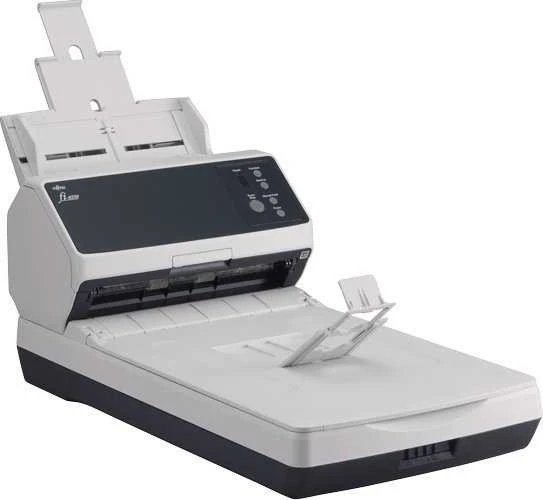 Fujitsu Ricoh fi-8250 Skeneris A4 spalvos, 50 ppm, 600x600 DPI, dvipusis ADF/plokštasis, USB Ethernet LAN
