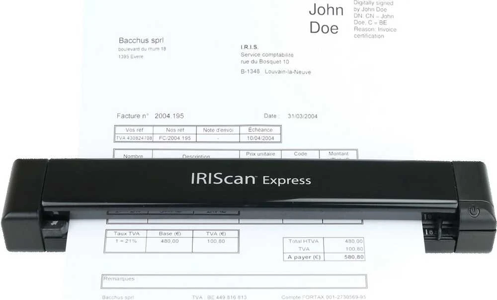 Skeneris Skaitytuvas, tiekiamas dokumentams IRIS Express 4 458510 (A4, USB, USB kabelis)