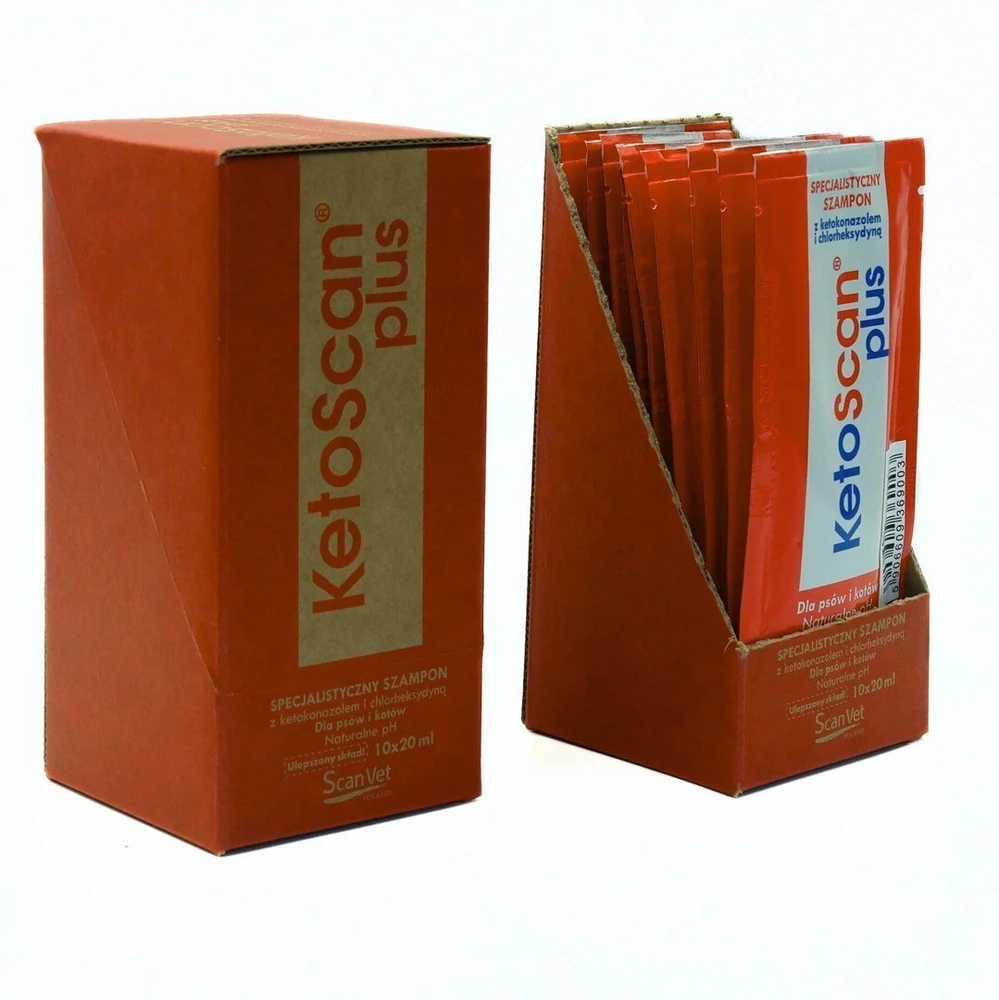 SCANVET KETOSCAN PLUS SASZETKI 10X20 ML PŁYN SASZETKA