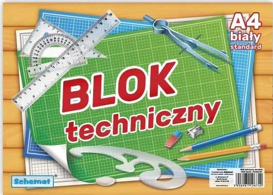 Schemat DIAGRAMA Techninis blokas A4/10K baltas (10vnt)