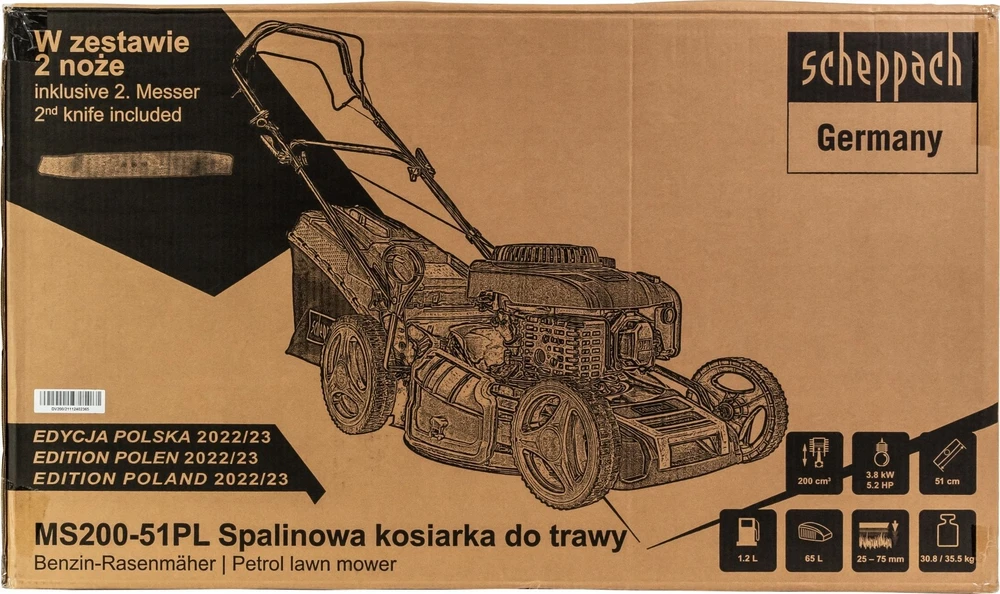 Scheppach benzininė vejapjovė MS200-51