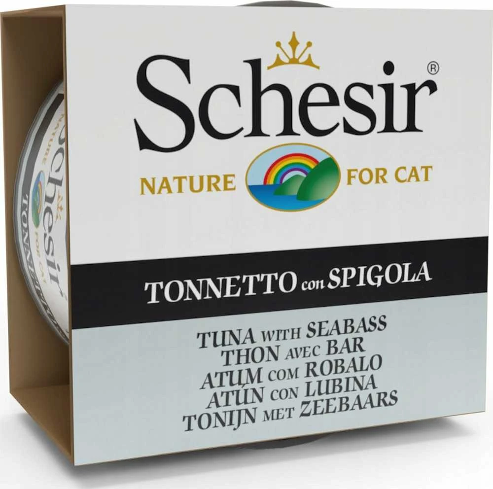 Bass SCHESIR želė Tunas su jūros ešeriais - šlapias kačių maistas - 85 g