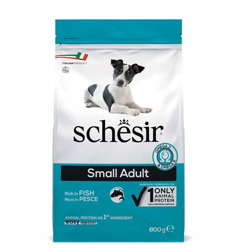 Schesir Original, sausas maistas, šuniui, ryby, 800g, maišelis, suagusiems małych ras
