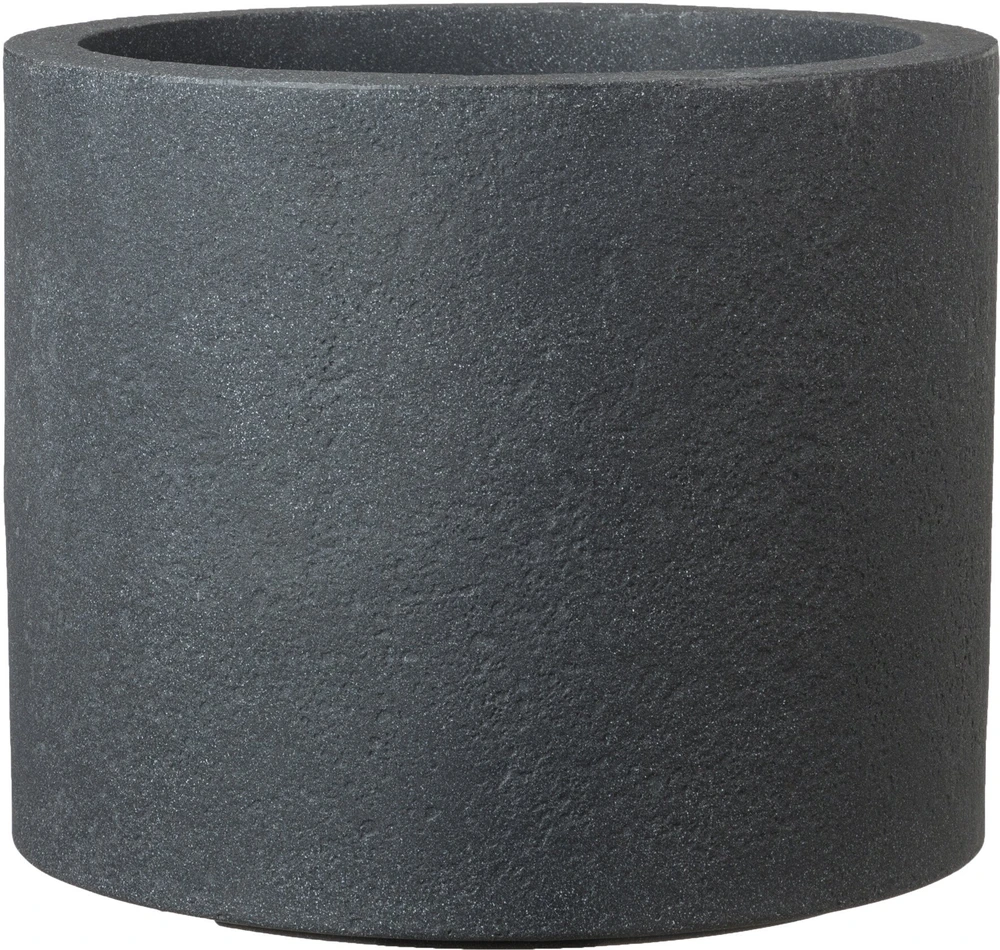 Scheurich Vazonas plastikinis 130/50 juodas-granitas D50