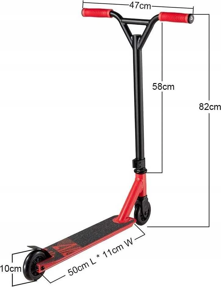 Paspirtukas Schildkrot SFW HUL. JUNIOR Stunt FLIP WHIP - red