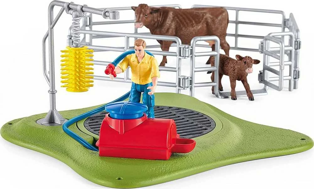 SCHLEICH FARM WORLD Karvių prausimo stotis