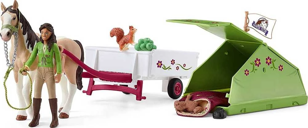 SCHLEICH „Arklių klubas“ Saros stovyklavimo rinkinys