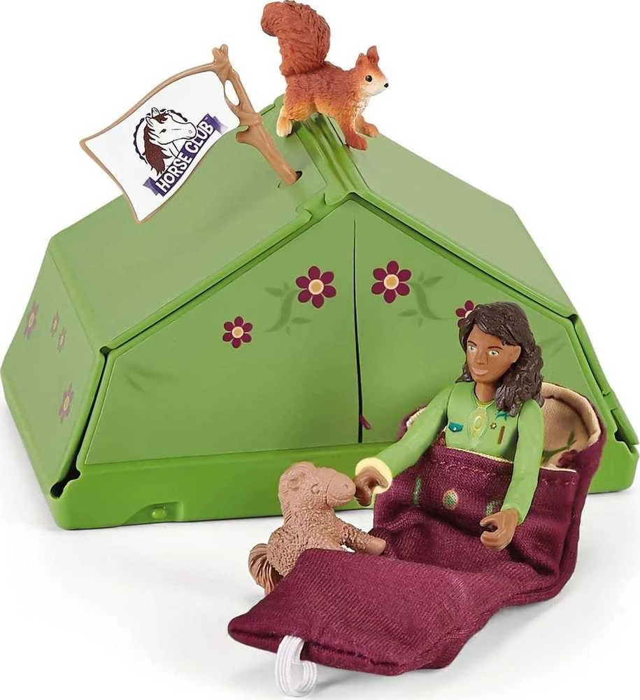 SCHLEICH „Arklių klubas“ Saros stovyklavimo rinkinys