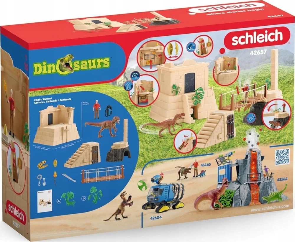 Schleich Figūrėlių rinkinys dinozaurų šventyklos nuotykiams