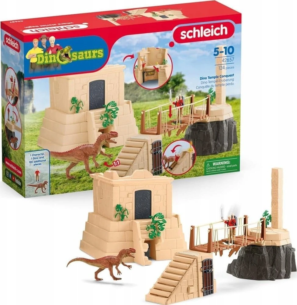Schleich Figūrėlių rinkinys dinozaurų šventyklos nuotykiams