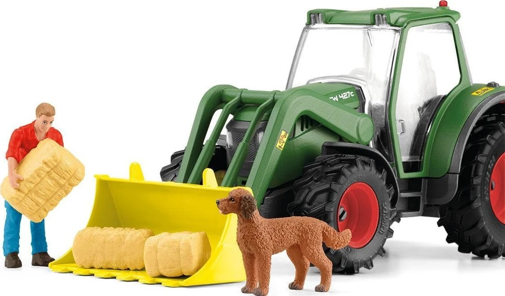 SCHLEICH FARM WORLD Traktorius su priekaba
