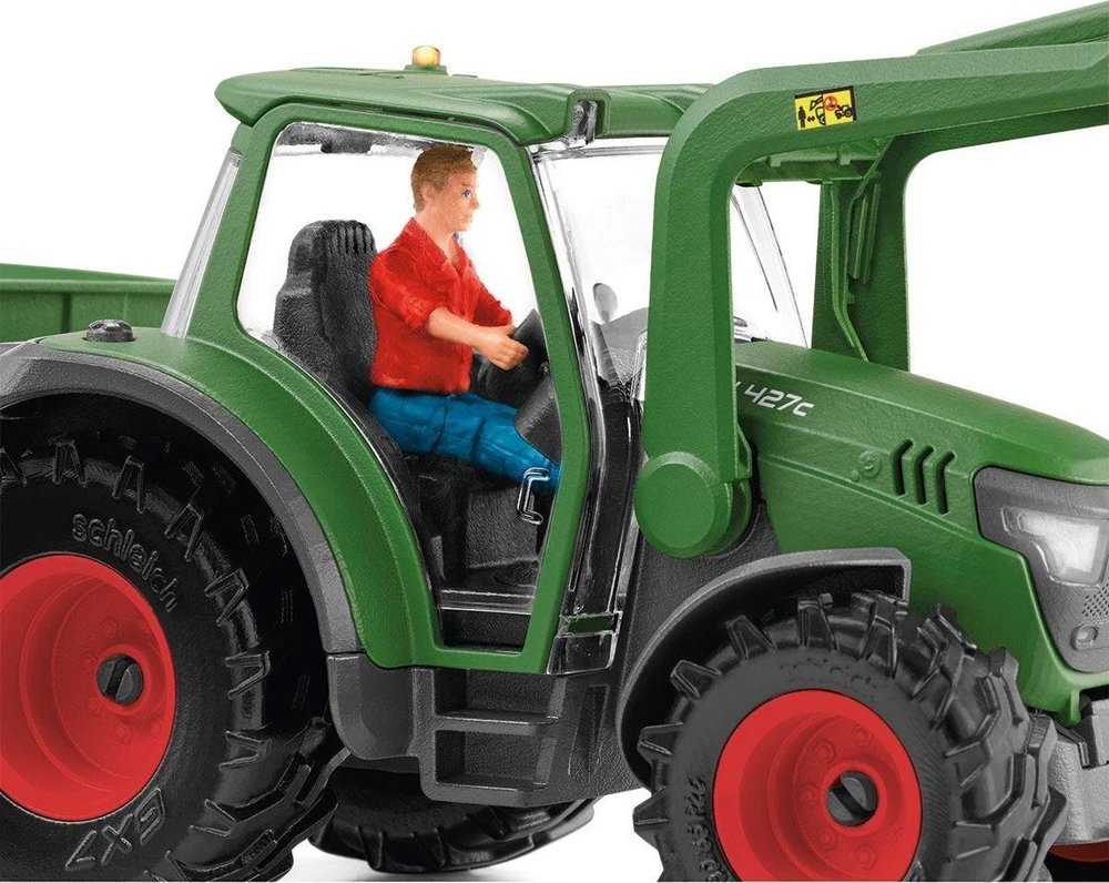 SCHLEICH FARM WORLD Traktorius su priekaba