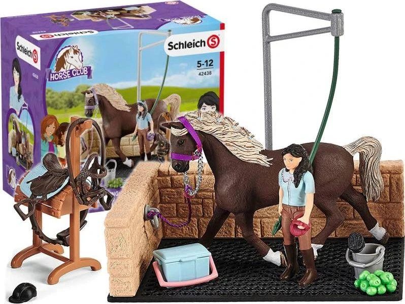 SCHLEICH HORSE CLUB Plovykla su Emile ir Luna iš „Žirgų klubo“